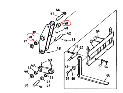 Matbro TS260 Compensation Lever Bushes 35559 - Image 2